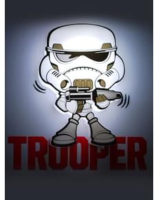 Lampada da muro 3D Stormtrooper cartoon Star Wars