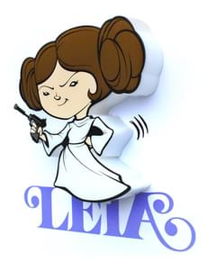 Lâmpada decorativa 3D Leia cartoon
