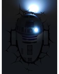 Lampada da muro 3D R2D2 Star Wars