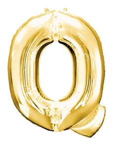 Gull Bokstav Q Ballong