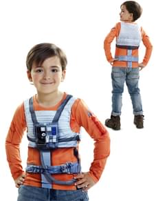 Camiseta de Luke Skywalker hiperrealista para niño