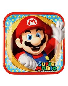 Set of Eight 23 cm Super Mario Bros. Plates