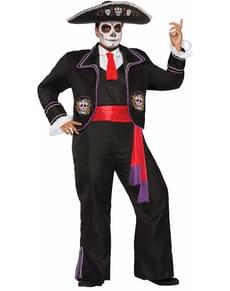 De Dødes Dag mariachi kostume til mænd plus size