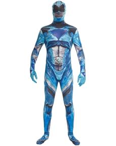 Costume da Power Ranger blu Movie Morphsuits per adulto