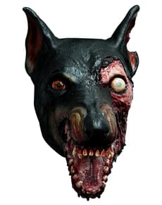 Maschera cane zombie Resident Evil in lattice per adulto