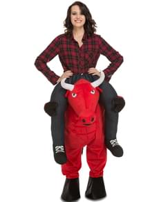 Déguisement attention au taureau adulte