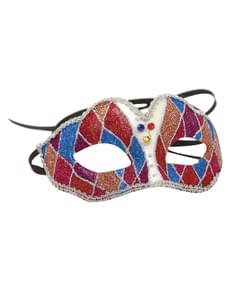 Aikuisten Harlekiinikuvioinen silmänaamio