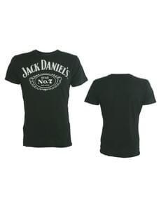 T-shirt nera Jack Daniel's numero 7 per uomo