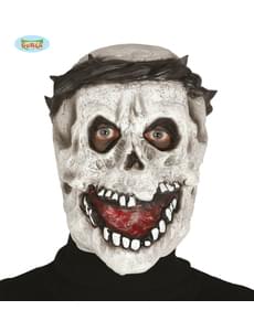 Mask döskalle med taggig krona i latex för vuxen