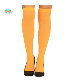 Orangefarbene Socken für Frauen