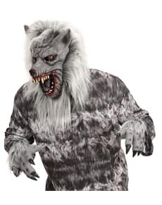 Maske grausamer Wolfsmensch mit Händen für Männer