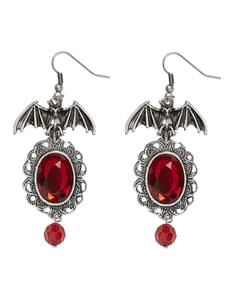 Kit boucles d’oreilles chauves souris avec pierres femme