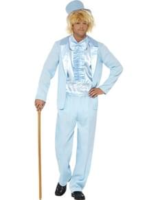Kostüm Idiot, blau für Männer