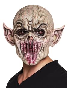 Maske Teufel mit genähtem Mund für Erwachsene